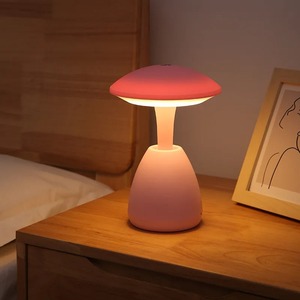 Mushroom <b>LED</b> <b>Table</b> Lamp <b>Bedside</b> Desktop Lamp Touch Dimmable Bedroom Living Room Decoration USB Charging Nighttable Night Light - Product Image 5