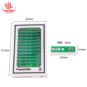 Portaobjetos de bioplástico para que los niños observen pequeñas células vivas, juego de 12 portaobjetos para microscopio. - Product Image 2