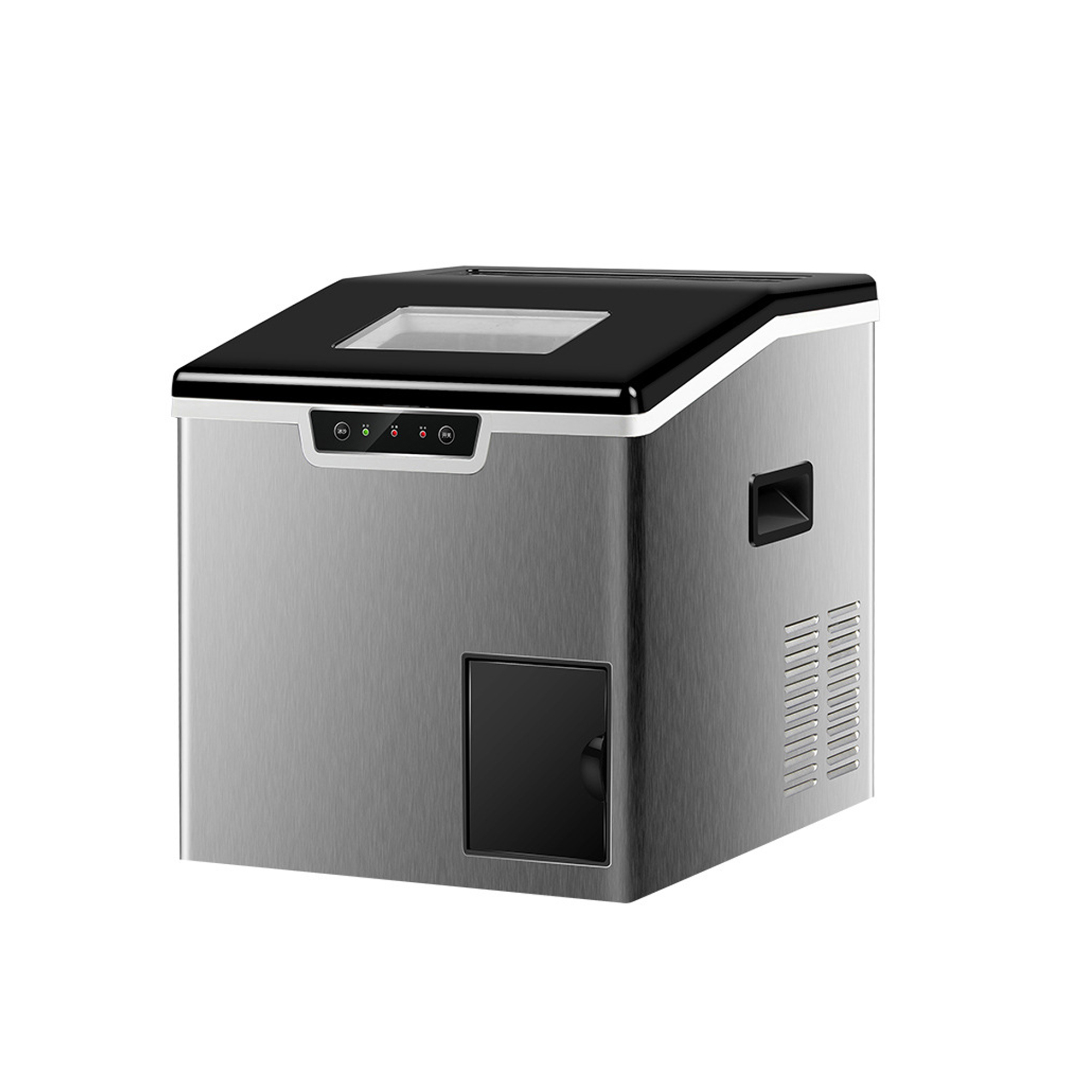 Льдогенератор коммерческий молочный чай 35 кг Большой кубик льда для изготовления небольшой бытовой автоматический