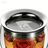 Nouvelle théière portable à double paroi isolée sous vide BSG, avec infuseur à thé en acier inoxydable chinois Fu, écologique, pour les fêtes