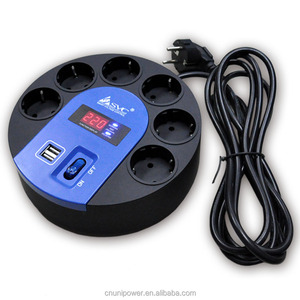 Tira de alimentación con energía solar, protector contra sobretensiones alemán de 6 salidas - Product Image 5