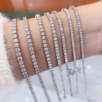 Venta de Fábrica: Pulsera de Tenis de Moissanita con Certificado GRA, Oro Laminado de 14K, Sin Níquel, Sin Plomo, Tendencia VVS1 Color D, para un Estilo Exquisito