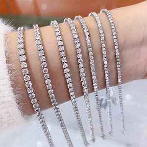 Factory Sell Brass Copper Jewelry VVS1 D Color GRA Certificate Moissanite Tennis Bracelet for Exquisite <b>Man</b> Women - Product Image 2