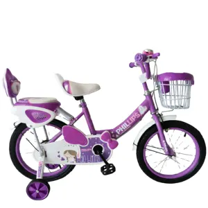 Venta al por mayor de alta calidad bicicleta rosa para niños de venta directa de fábrica hermosa chica bicicletas bebé con la formación de la rueda