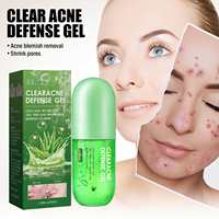 EELHOE Gel de défense contre l'acné à l'aloe vera crème de soin hydratante, apaisante et apaisante contre les imperfections