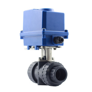 YueMeiTe Electric Upvc Ball Valve 1 In Threaded Switch Control For Chemical Media Industrial Use - Product Image 1