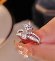 Bague en diamant de laboratoire DK Princess Cut VVS en or 18 carats certifiée IGI pour mariages et cadeaux, directement de l'usine, simplicité et luxe
