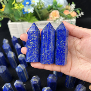 New Arrival Chất lượng cao <span class=keywords><strong>Lapis</strong></span> Lazuli tháp bán quý đá quý <span class=keywords><strong>Lapis</strong></span> điểm Wands cho thiền - Product Image 3