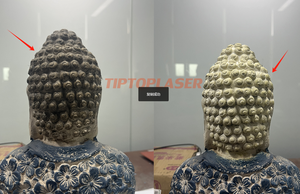 TIPTOP Laser Mini 200W 300W Máquina de limpieza láser portátil Pulze Eliminación de piedra Graffiti Auto Parts Pintura al óleo con velocidad rápida - Product Image 5