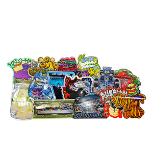 Biểu Tượng Tùy Chỉnh Holographic Nhựa Cail Bao Bì Độc Đáo Đặc Biệt Có Hình Dạng <span class=keywords><strong>Pouch</strong></span> 3.5G 14G 28G 1lb Phẳng Chết Cắt Zip Khóa 3.5 Mylar Túi - Product Image 6