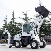 Mini tracteur 4x4 très bon marché avec chargeur frontal et pelleteuse pelleteuse pelleteuse avec prix d'un an de garantie