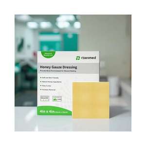 Risenmed antibacteriano húmedo curación de heridas cuidado de heridas crónicas gasa de algodón puro apósito de miel vendaje médico funcional - Product Image 1