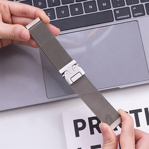 Correa de malla milanesa de acero inoxidable con hebilla de paracaídas de 22 mm para reloj <span class=keywords><strong>Huawei</strong></span>, correa para reloj inteligente Garmin, para reloj Xiaomi S5 - Product Image 5