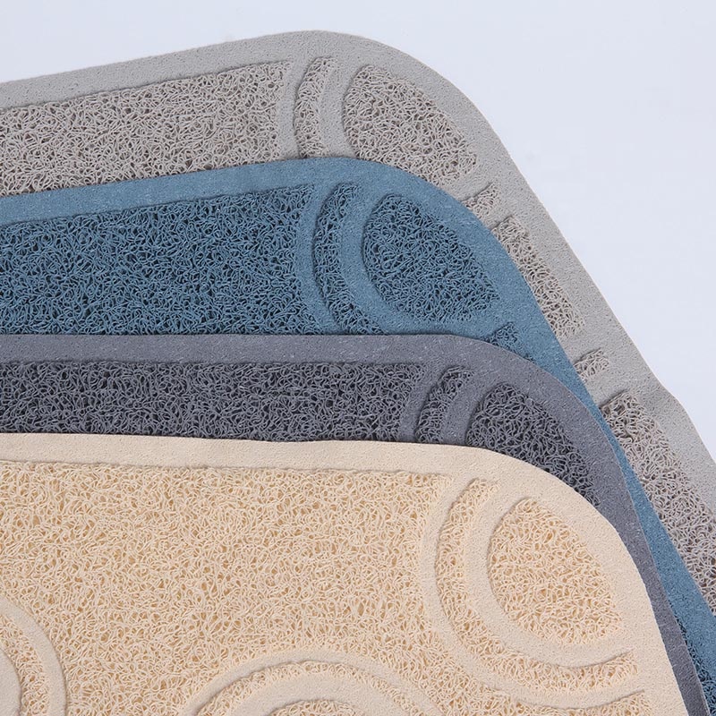 Haoxuan PP00605 Modern Soft PVC Pet Placemat Bowl Mat for Cats and Dogs Litter Box Use
