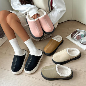 Chaussons d'intérieur chauds en coton, antidérapants et confortables pour l'intérieur et l'extérieur, chaussons d'hiver tendance - Product Image 3