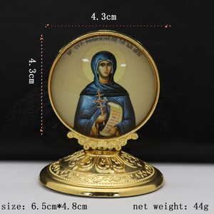 Orthodoxe iconen decoratie metaal ambachten goud kerk huisdecoratie gezegend Grieks christelijk bureau ornament orthodox - Product Image 5