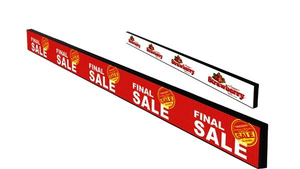 Écran LED de barre haute résolution HD éditable, écran d'affichage dynamique pour la publicité en détail, étiquette vidéo, bannière pour les supermarchés et les épiceries - Product Image 2