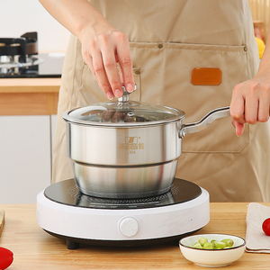 [Meilleures ventes] Ensemble de <span class=keywords><strong>casserole</strong></span> et de cuiseur vapeur 2-en-1 en acier inoxydable avec couvercle en verre pour cuisines modernes - Product Image 3