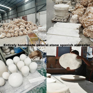 XZ Hotel Restaurant Zuhause Naturstein Spanischer Alabaster Deckenleuchte Marmor Deckenlampen Pendelleuchte Hängelampe Kronleuchter - Product Image 6