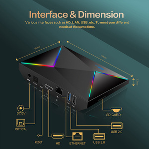 R69ทีวีพร้อมกล่องทีวี Android14เครื่องเล่น3D มีเดีย8K Wifi6 4GB 32GB ชุดกล่อง ALLWINNER H728 OCTA Core R69บวกกล่องทีวี - Product Image 3