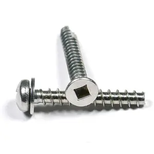 Stainless steel or Zinc plated Wood screw For furniture Various color head Pan CSK Flat head self tapping screw