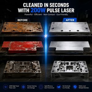 Grabador y Limpiador Láser Pulsado Portátil de 200W, Sin Daños al Sustrato - Product Image 5