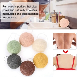 Hữu cơ 100% tự nhiên <span class=keywords><strong>Konjac</strong></span> làm sạch bọt biển trên khuôn mặt tùy chỉnh bao bì chấp nhận được mềm <span class=keywords><strong>Konjac</strong></span> miếng bọt biển cho khuôn mặt cơ thể rửa - Product Image 2