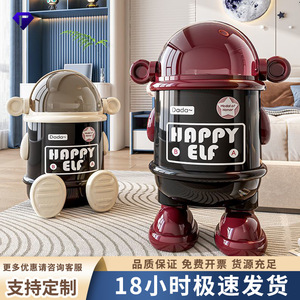 Happy Elf Trash Can 12L Above Large Size With Lid Indoor Use - Product Image 4