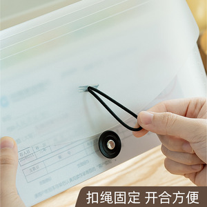 <b>Plastic</b> Bankbook Organizer 13 Compartment Waterproof File <b>Folder</b> Certificate Storage Bag - Product Image 5