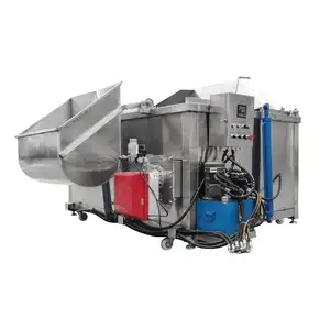 Discharge Frying Machine/continously Fish Groundnut Fry Crispy Fried Chicken Frier /french Fries Chicken Nuggets Frying Machine