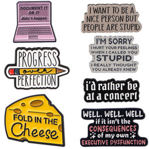 Pins de Esmalte Personalizados con Frases Inspiradoras y Divertidas, Broches, Insignias de Solapa, Regalo para Niños y Amigos - Product Image 3
