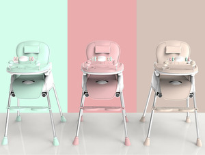 Chaise haute multifonction 3 en 1 pour bébé Chaise de salle à manger Chaise de bébé pliable Siège balançoire pour manger Chaise d'alimentation luxueuse pour bébé - Product Image 5
