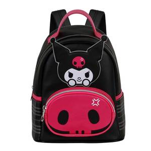 Karactermania Mochila Pequeña con Diseño de Calavera de Hello Kitty y Kuromi, Negra - Product Image 2