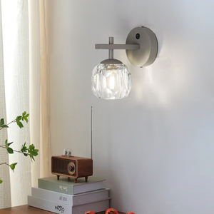 Modern SKD Crystal G9 <b>Bulbs</b> Wall Lamp <b>Black</b> Color Wall Sconce for Bedroom - Product Image 4