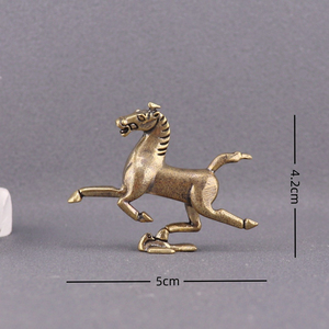 Articoli decorativi KI Tengqiao completamente placcati in rame, adatti per la decorazione di animali domestici, tè e articoli per la casa, in rame antico, oggetti artigianali da scrivania - Product Image 4