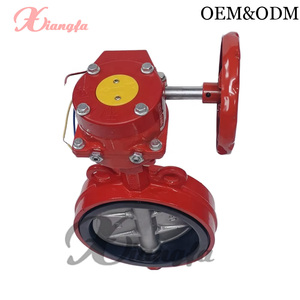 Valvola a <span class=keywords><strong>Farfalla</strong></span> XiangFa con Segnale di Stato DN150 in Ghisa Sferoidale PN16 Azionata a Ingranaggi per Antincendio con Feedback Flessibile - Product Image 5