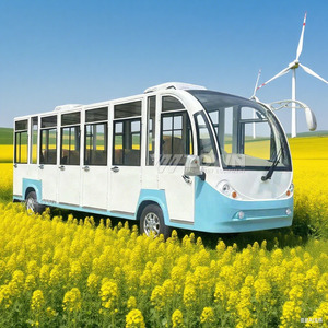 Voiture électrique de tourisme de haute qualité, 14 places, moteur 4000W, couleur personnalisée, type ouvert/fermé pour sites touristiques - Product Image 3
