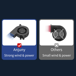 Anjuny 10 ventole 3 temperatura regolabile 12V 24V 15s raffreddare cuscino di ventilazione per auto veloce raffreddamento coprisedile per auto - Product Image 4