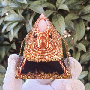 Pyramide de bobine Tesla en résine époxy, artisanat, 6cm 8cm 10cm, décoration intérieure, ornement de bureau, aménagement de aquarium, cadeau - Product Image 3