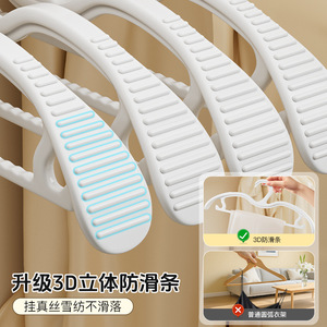 Clothes Hanger Plastic Wide Shoulder Anti-Shoulder Padded Non Slip For Clothing Organizer Coat Hanger Household Use - Product Image 3