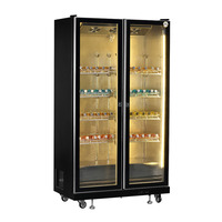 Réfrigérateur commercial à refroidissement par air pour boissons et bières, 1650L, 4 portes, pour supermarchés et bars