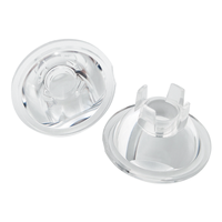 Lentilles LED en PMMA 30 degrés, diamètre 21,2 mm, conception TIR haute efficacité, transmittance >90%, kit de lentilles optiques LED pour plantes