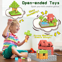 Blocs de construction magnétiques 3D Montessori personnalisés pour les enfants de plus de 14 ans, briques de construction en plastique éducatives STEM, développent la créativité