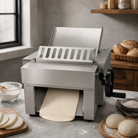 Machine à presser la pâte électrique, rouleau à pâte commercial en acier inoxydable pour les enveloppes de raviolis, les nouilles, la pizza, les équipements de boulangerie