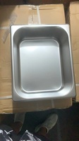 Bac gastronorme en acier inoxydable pour buffet, restaurant, traiteur, stockage alimentaire