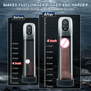 自動吸引コックポンプトレーニング大人のおもちゃ男性ペニス拡大真空ポンプミニポケットプッシーと3ペニスリング付き - Product Image 5