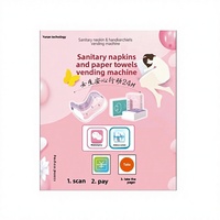 Distributeur automatique mural à 3 compartiments pour petites serviettes hygiéniques et serviettes hygiéniques, disponible 24h/24 sans surveillance