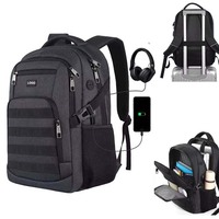 Sac à dos étanche avec chargeur, idéal pour le travail, les affaires, l'école, vente en gros, sac à dos pour ordinateur portable, sac de voyage avec port de charge USB