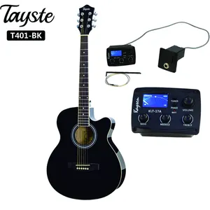 Tayste T401卸売40インチエレクトリックアコースティックギターEQ-17A