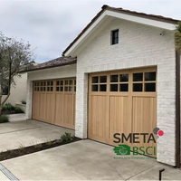 Porte de garage automatique isolée LONGTAI, aspect bois, en aluminium, adaptée aux climats froids, résistante aux intempéries